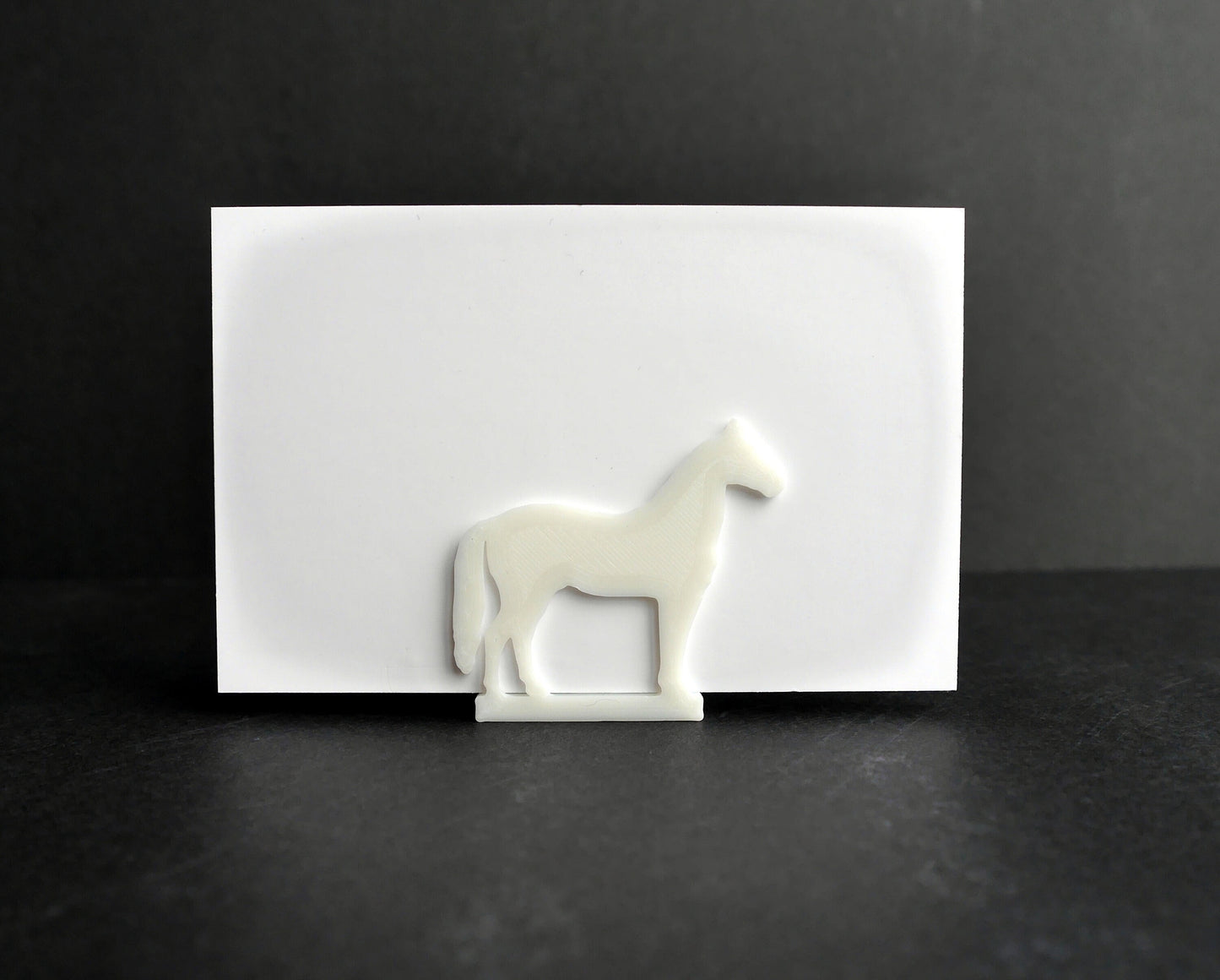 Horse and Horseshoe Shaped Name Card Stands