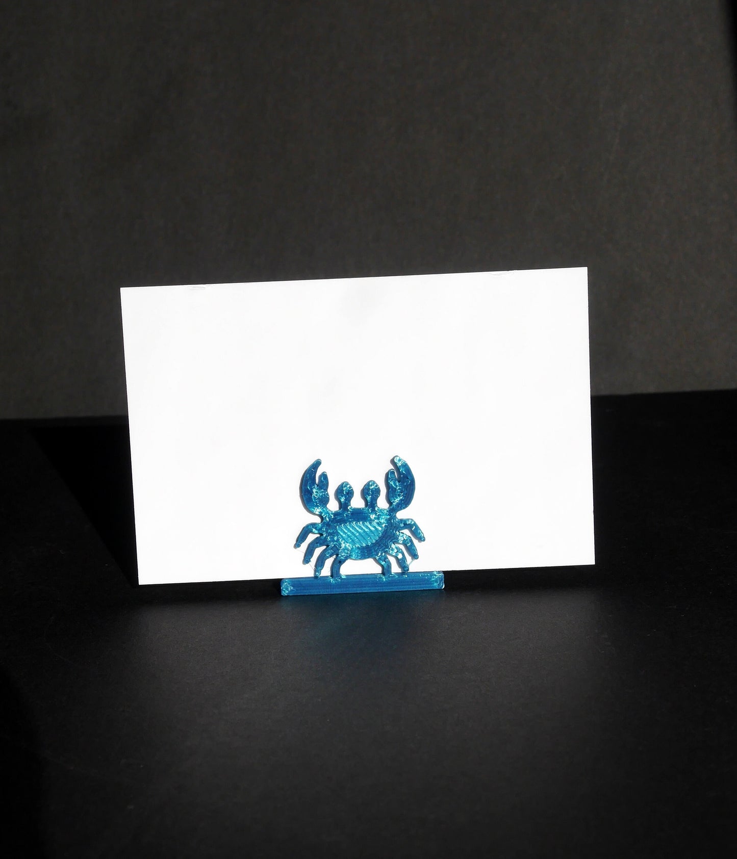 Beach Themed Crustacean Crab Shaped Name Display Card Stands