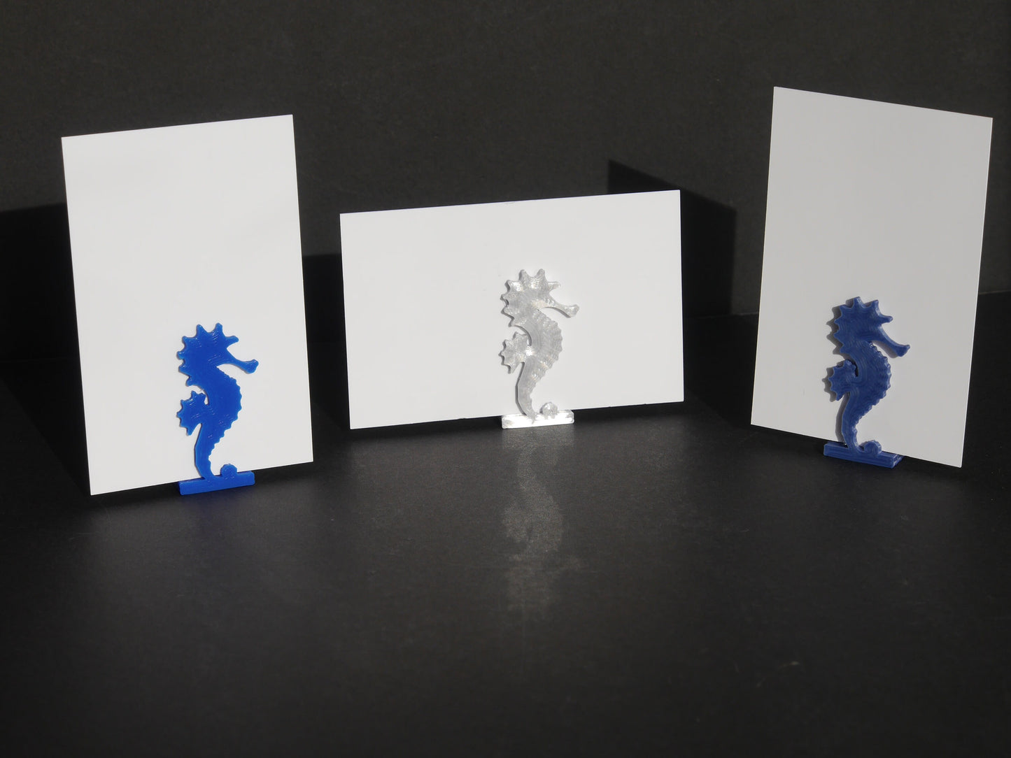Ocean Theme Sea Horse Shaped Name Card Place Holders
