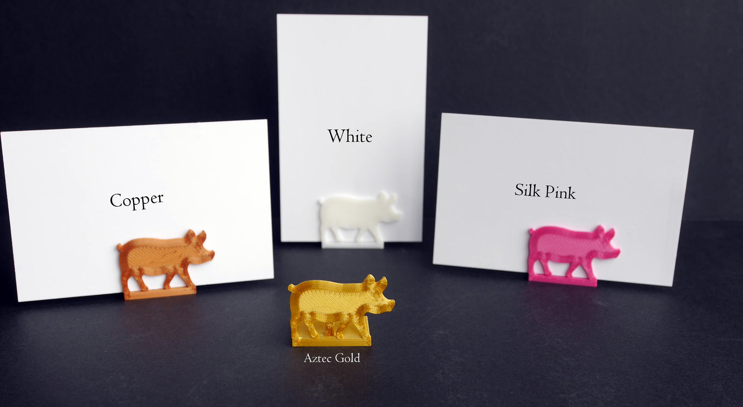 Farmyard Animal Shaped Themed Name Card Stands (Chicken, Goat, Sheep and Pigs)