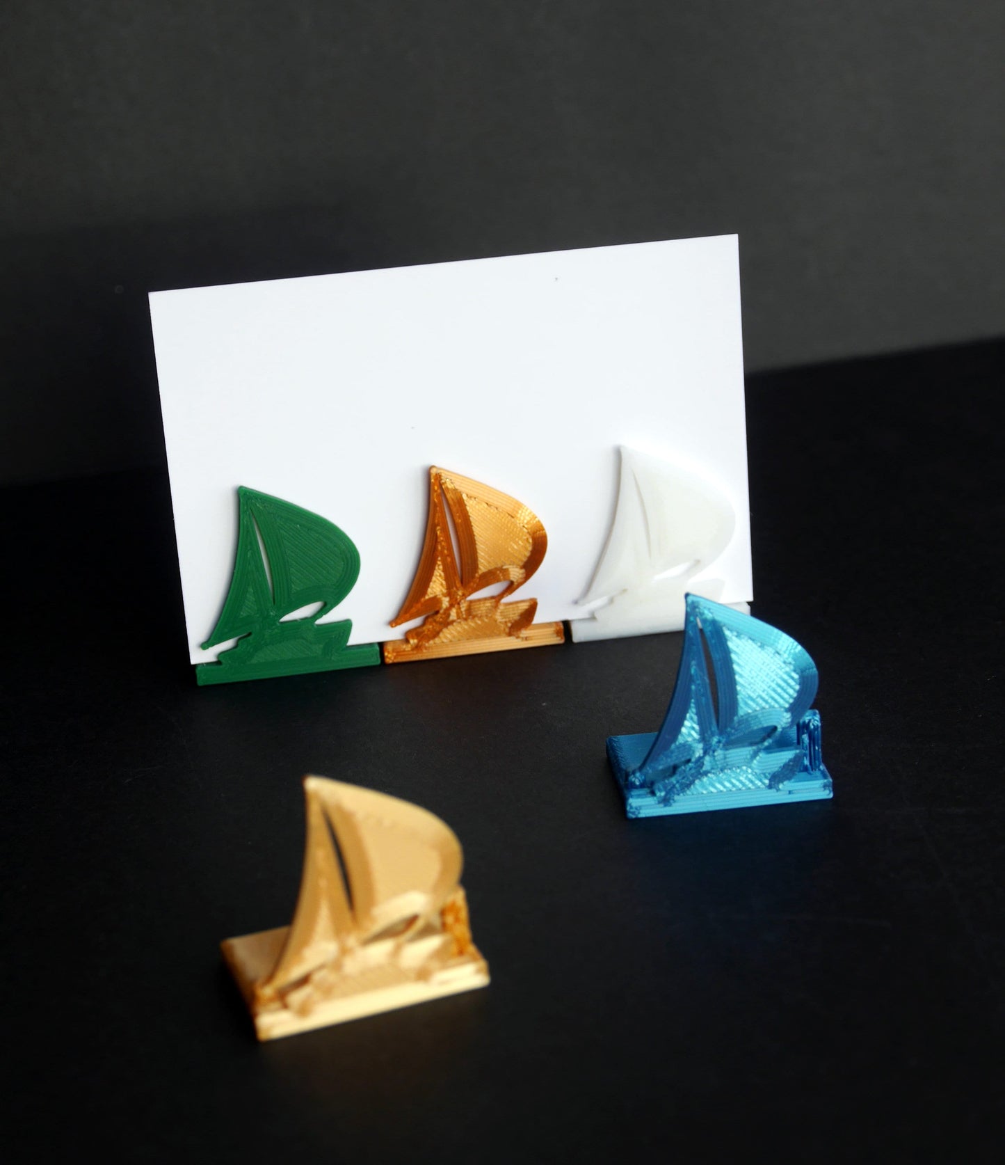Nautical Theme Boat Shape Wedding Name Place Holders