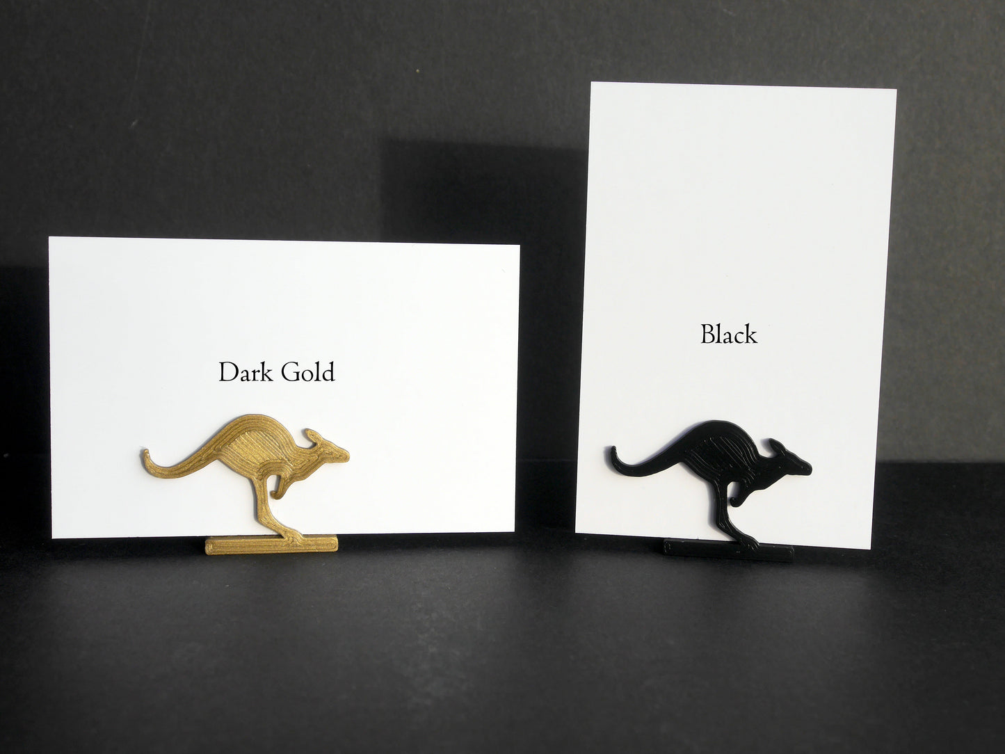 Australian Kangaroo Shaped Place Card Holders