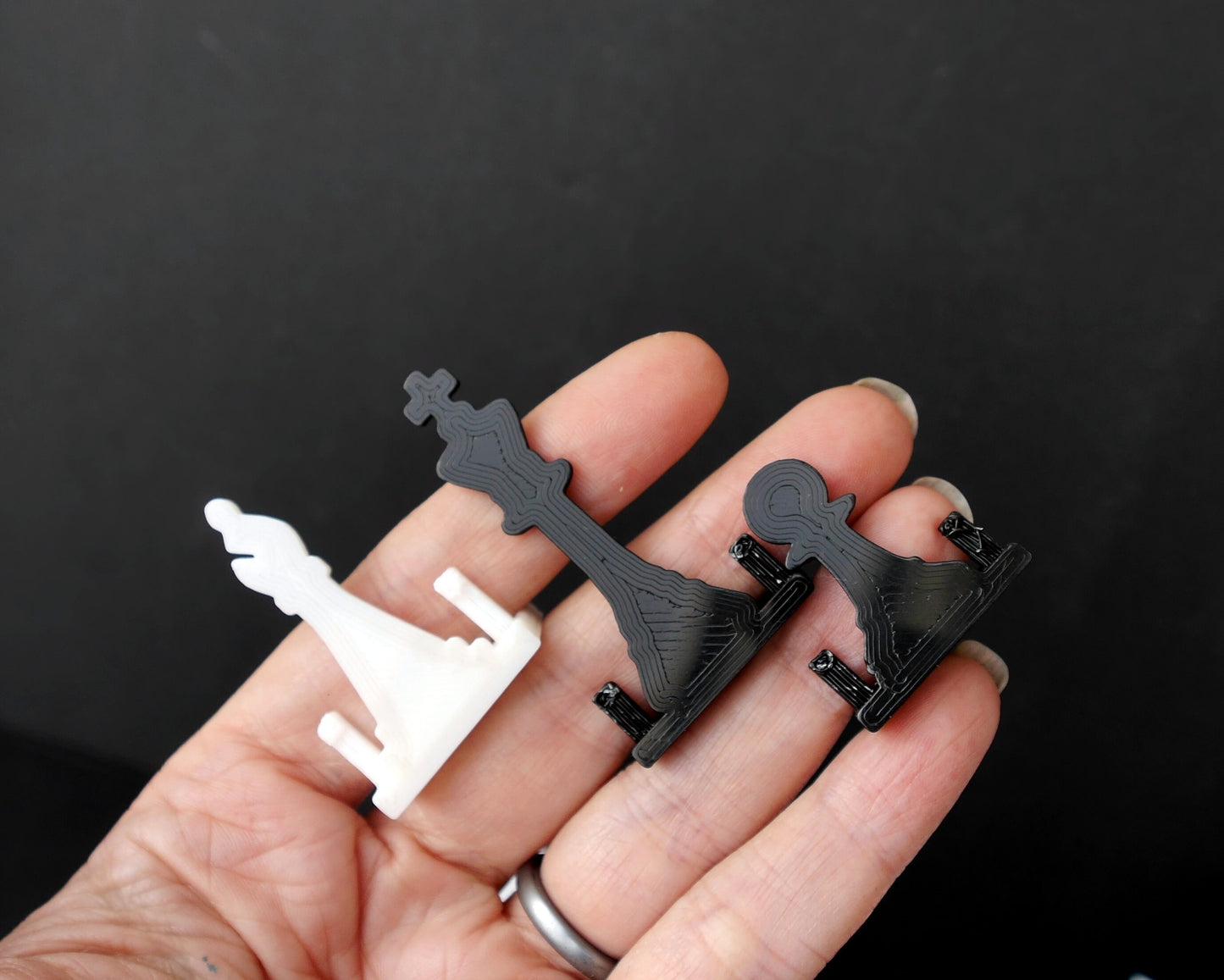Chess Piece Shaped Wedding Name Holders