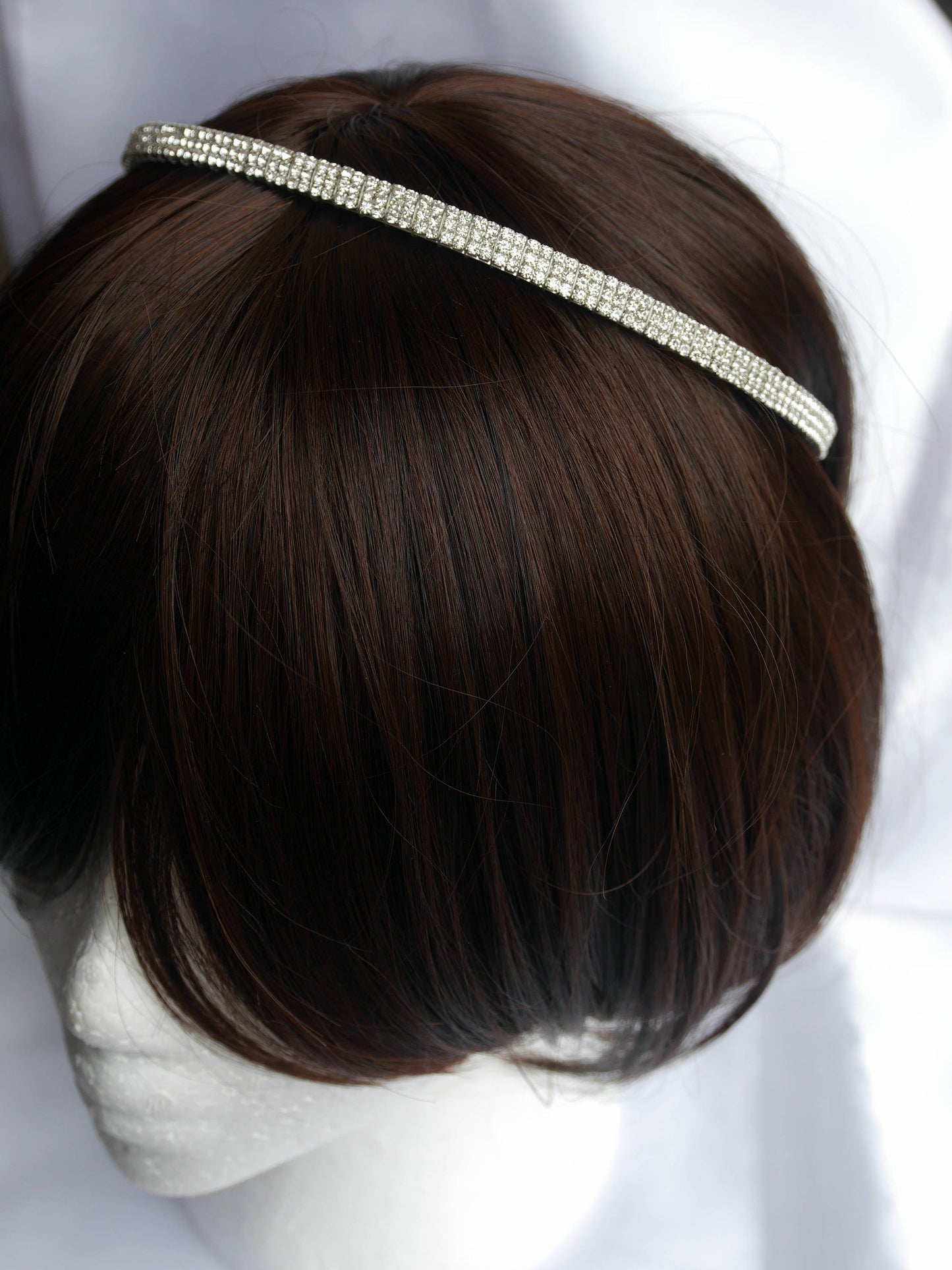 Clear Rhinestone Diamante Tiara Hair Band Accessory