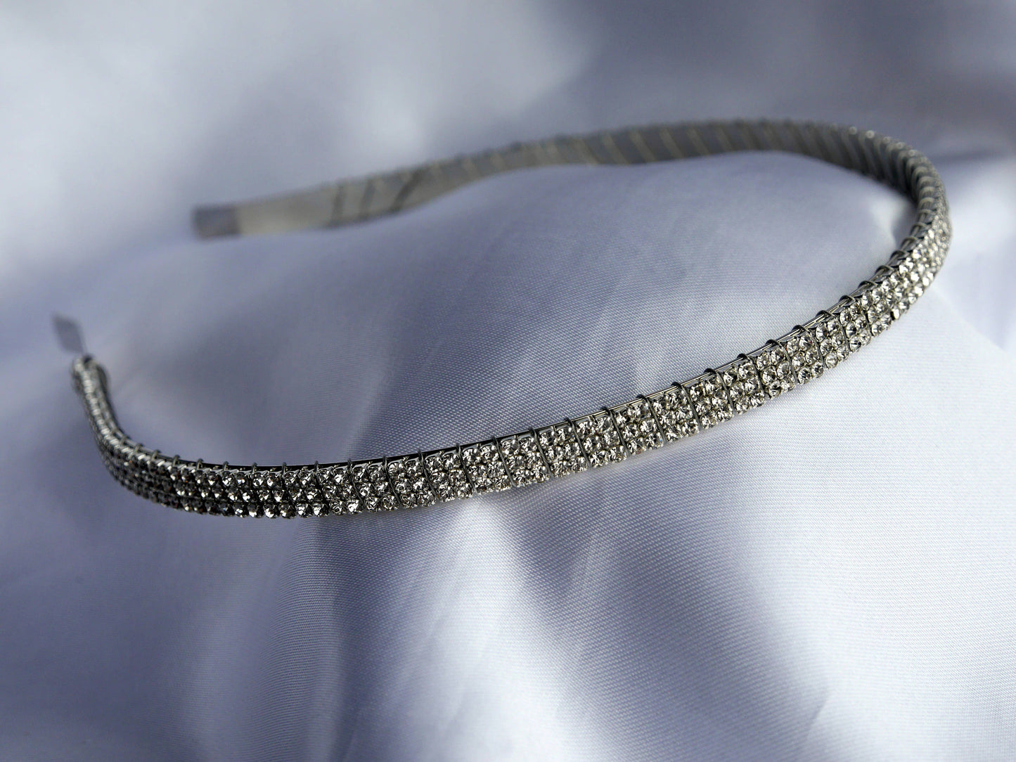 Clear Rhinestone Diamante Tiara Hair Band Accessory