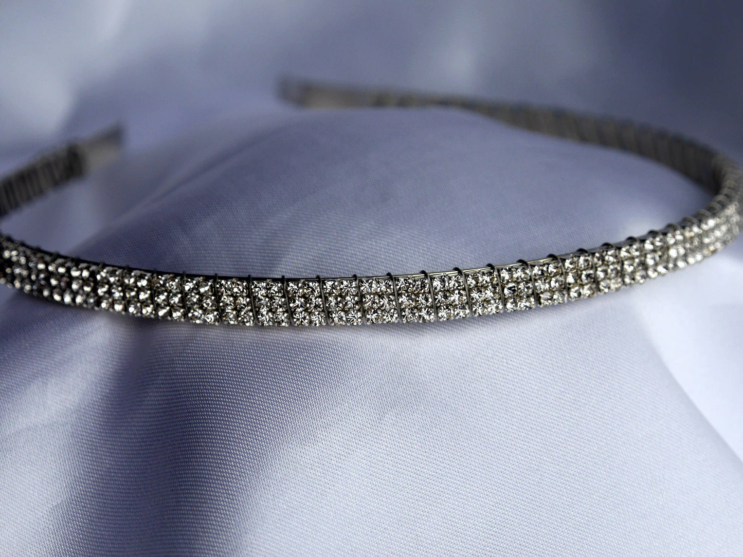 Clear Rhinestone Diamante Tiara Hair Band Accessory
