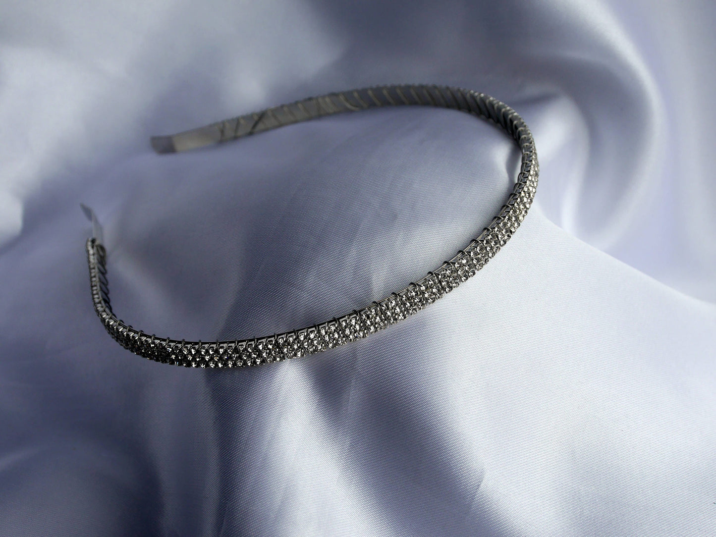 Clear Rhinestone Diamante Tiara Hair Band Accessory