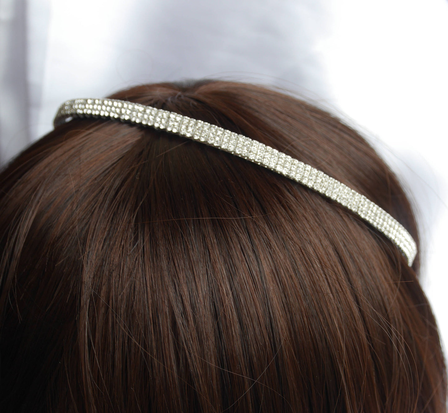 Clear Rhinestone Diamante Tiara Hair Band Accessory
