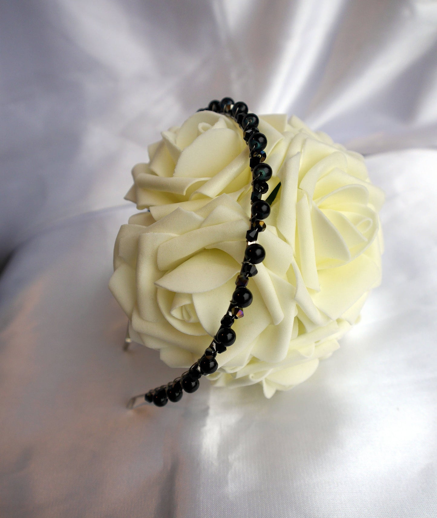 Gothic Black Wedding Prom Tiara Hair Accessory