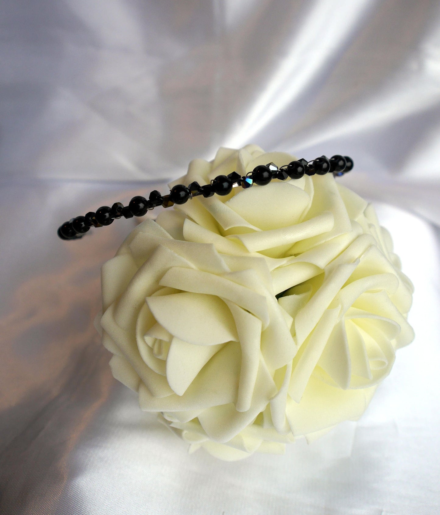 Gothic Black Wedding Prom Tiara Hair Accessory