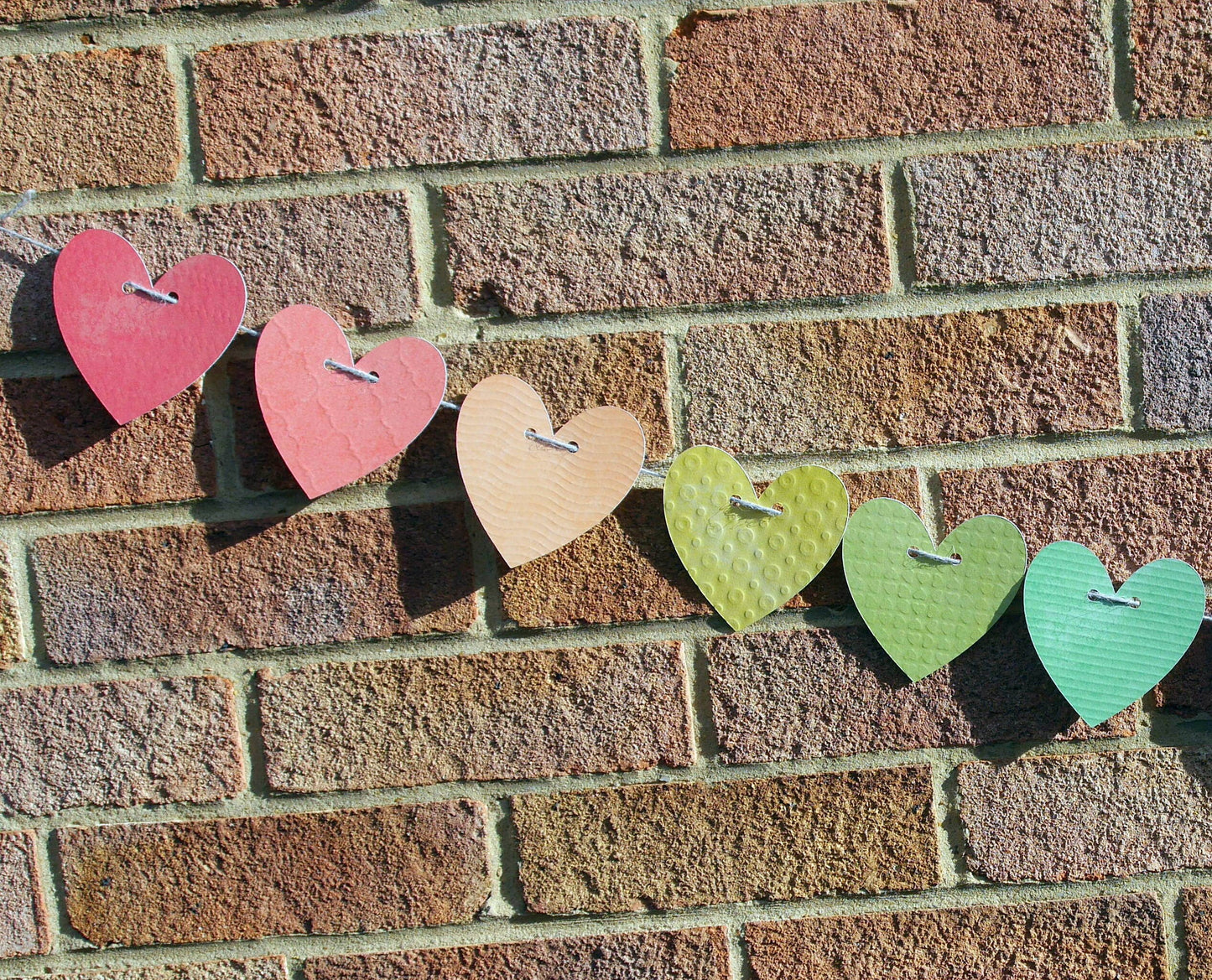 Rainbow Heart Shaped Birthday Bunting