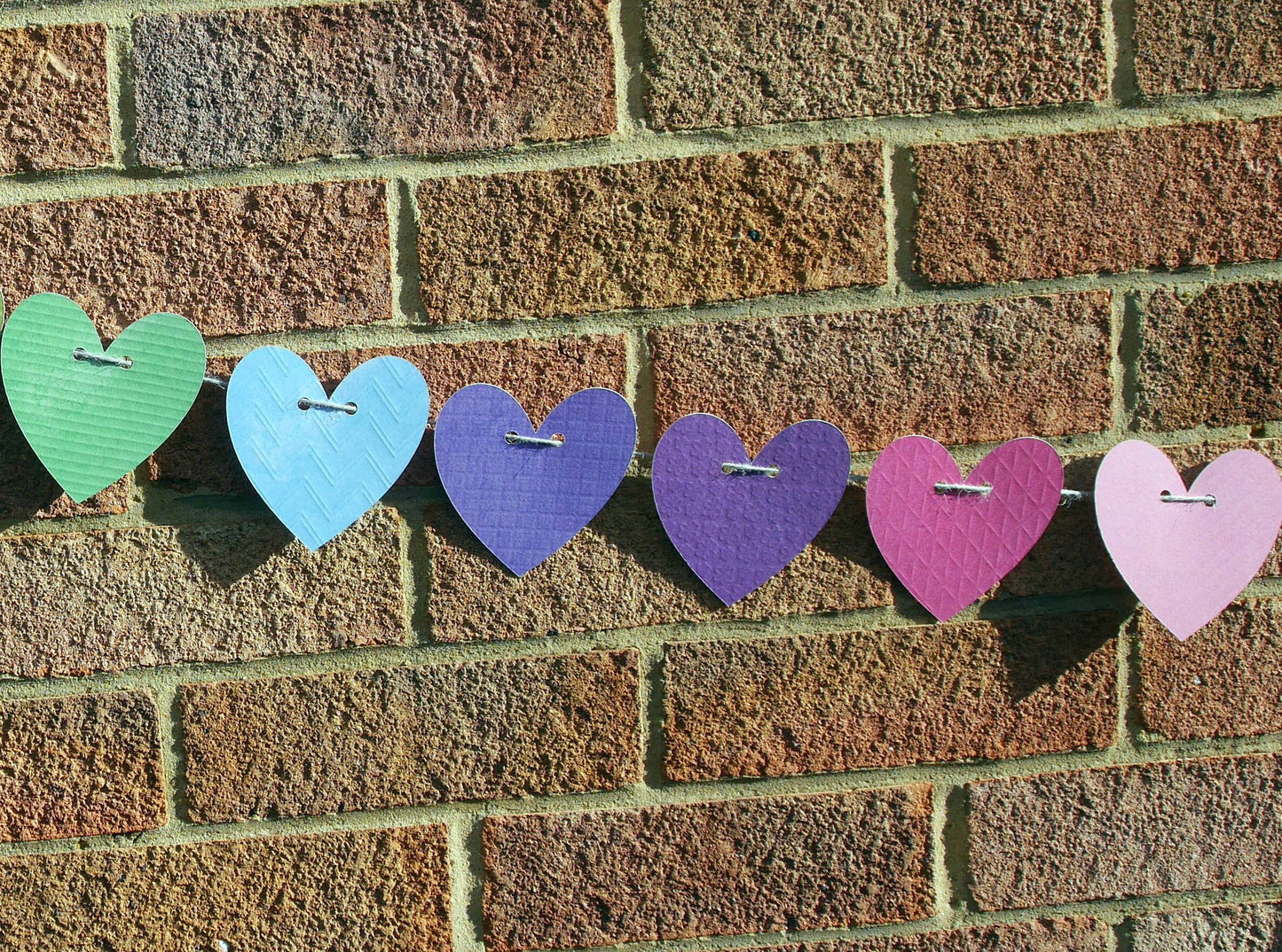 Rainbow Heart Shaped Birthday Bunting