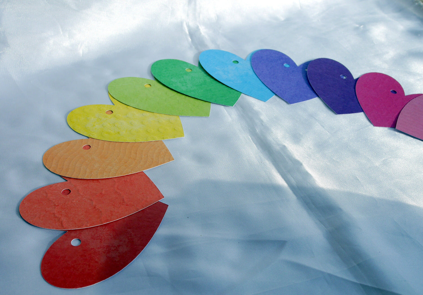 Rainbow Heart Shaped Birthday Bunting