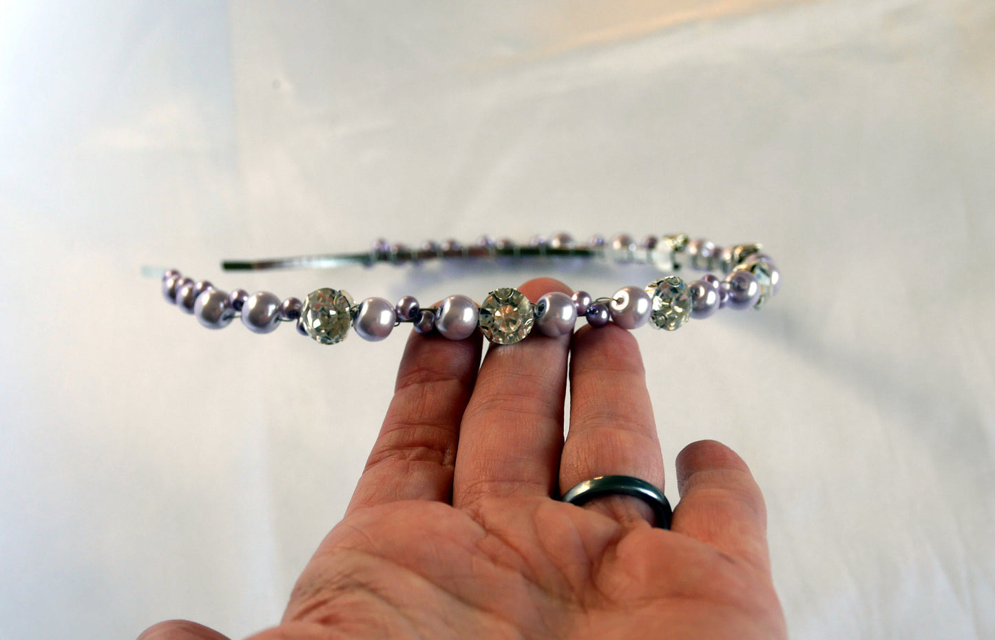 Thin Purple Bridesmaid Prom Wedding Tiara Hair Accessory