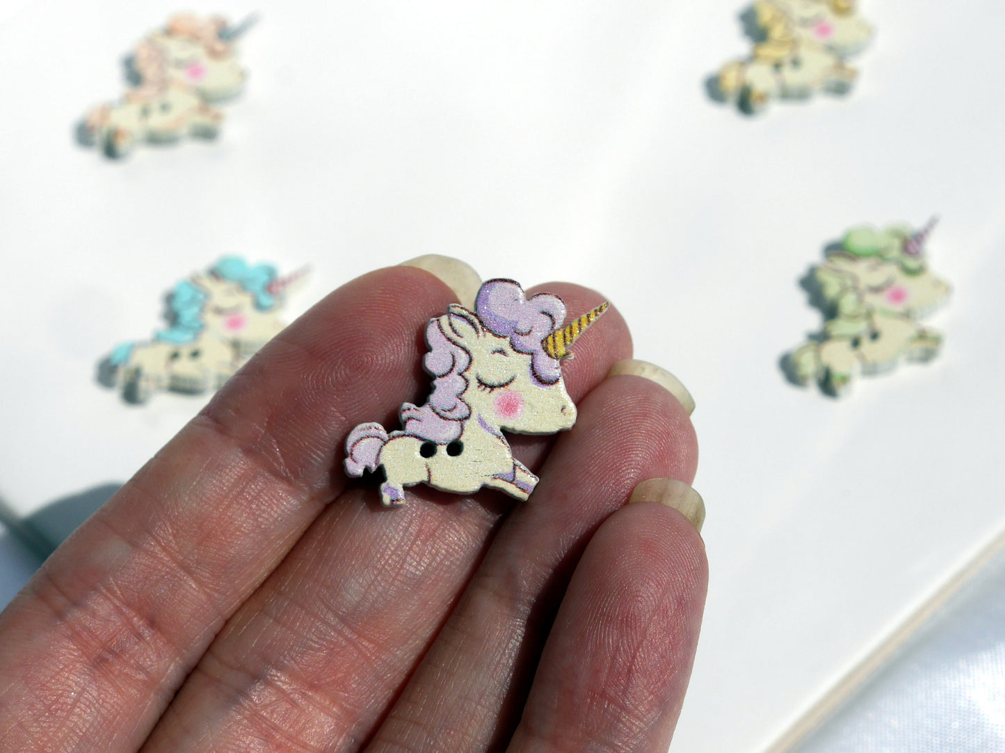 Unicorn Shaped Mini Fridge Magnets (Set of 5 Magnets)
