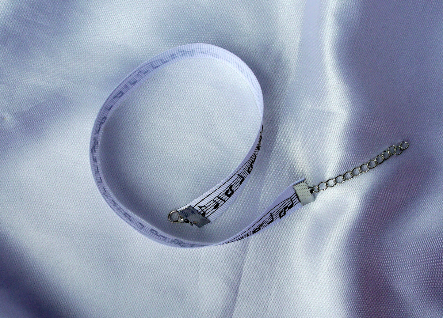 Music Note Sheet Music Print Choker