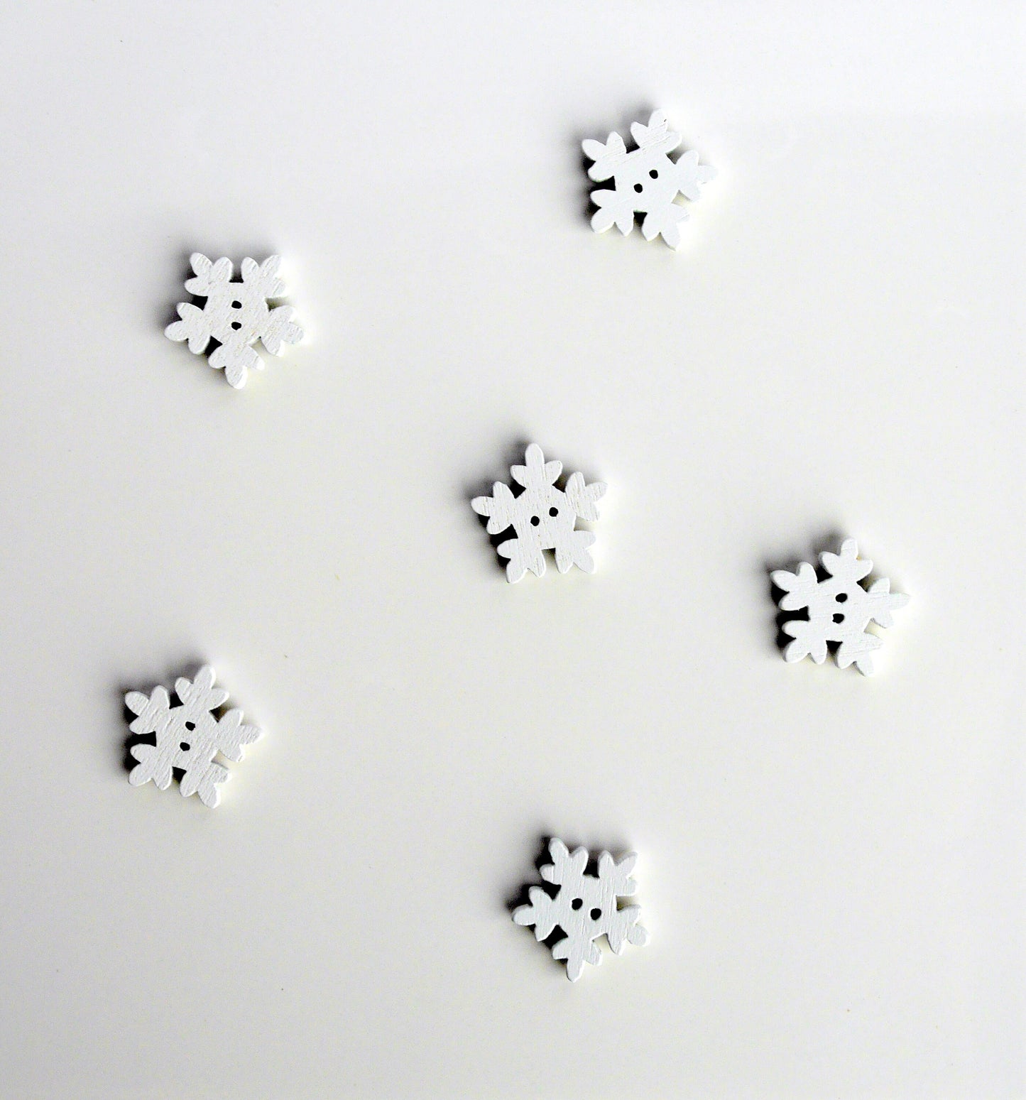 Snowflake Shaped Fridge Magnets, Winter Home Decorations, Snowflake Magnetic Decorations, Snowflake Magnets, Set of 5 Fun Snowflake Magnets