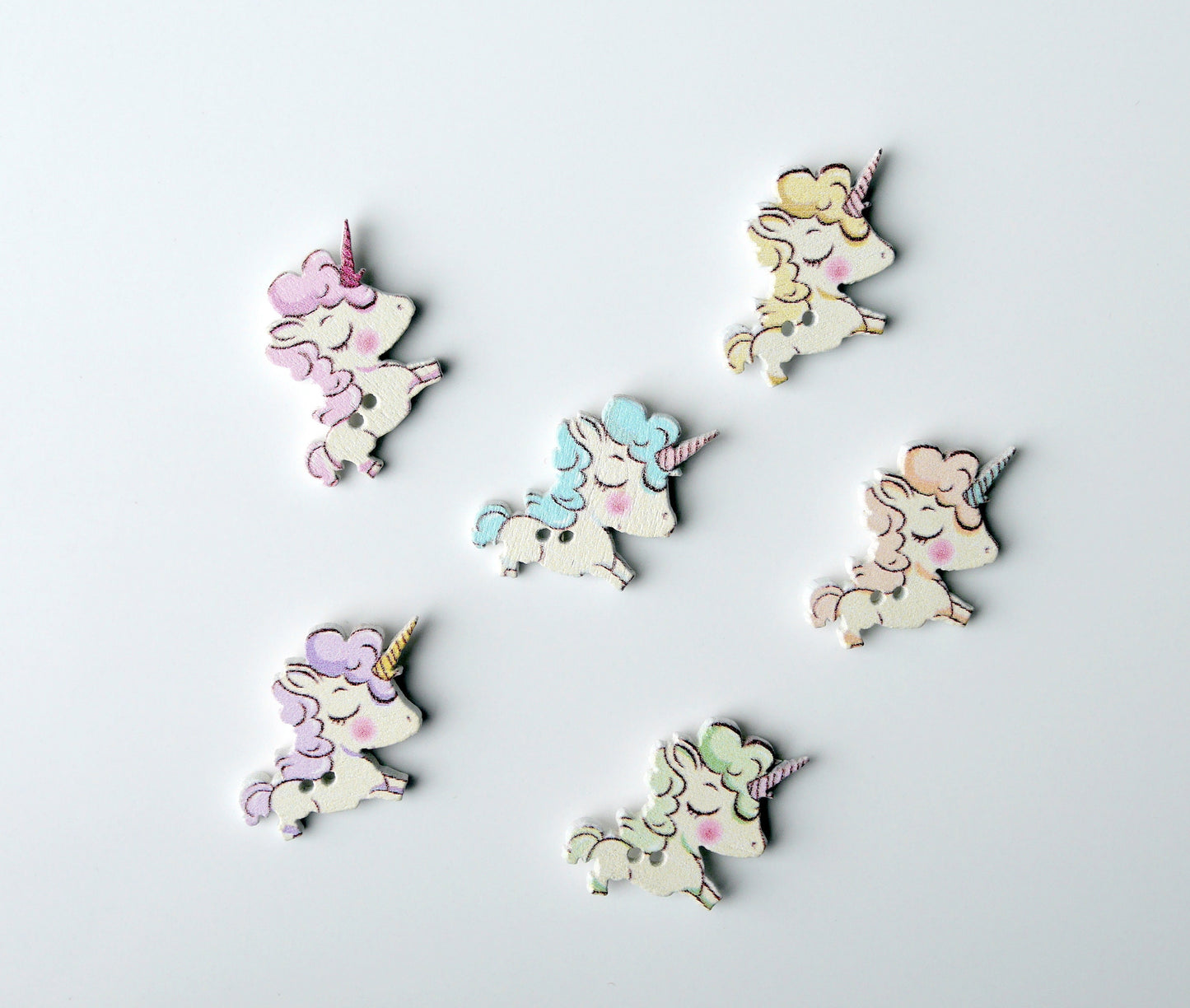 Unicorn Shaped Mini Fridge Magnets (Set of 5 Magnets)