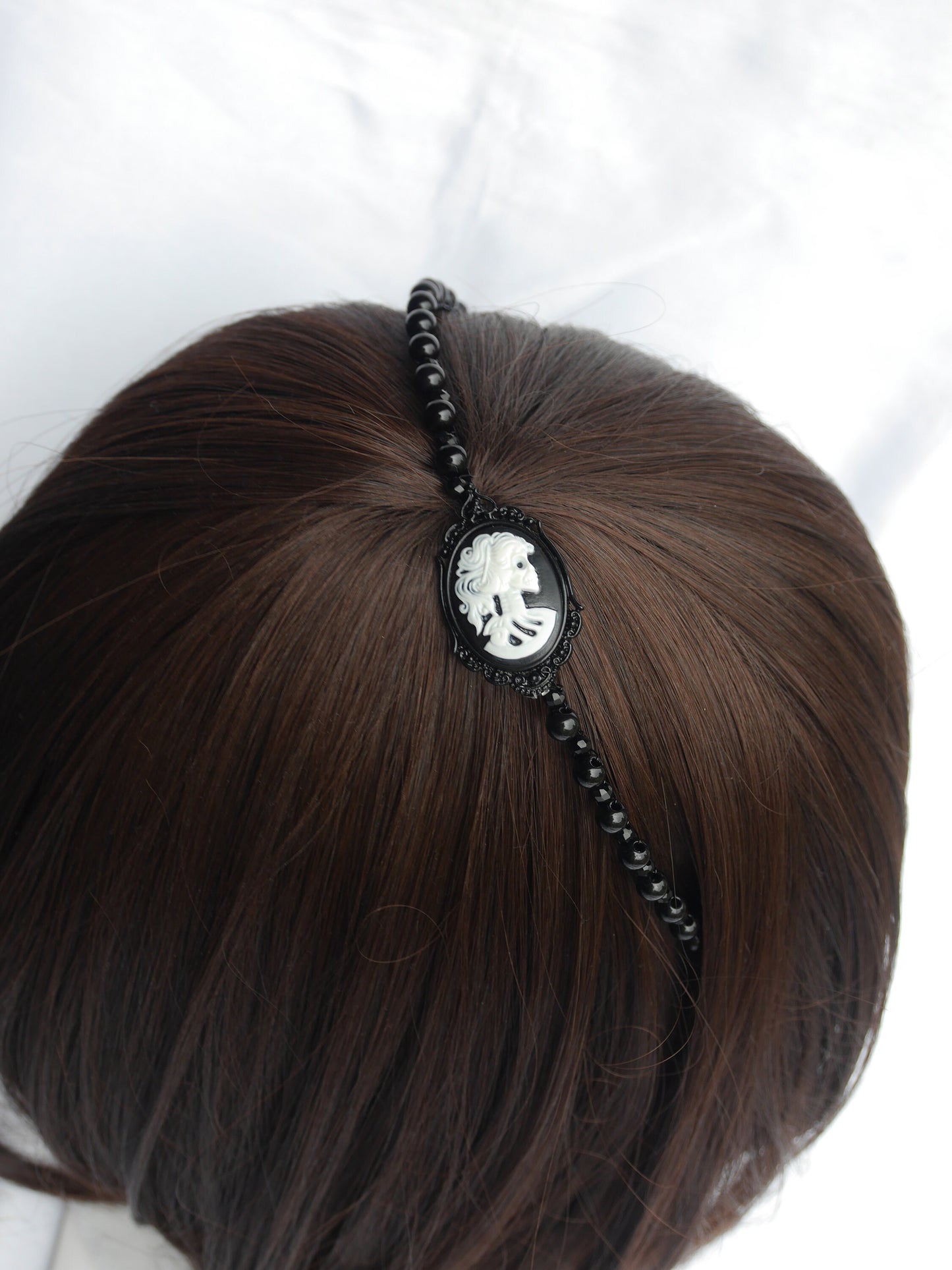 Black Skull Prom Wedding Tiara Hair Accessory