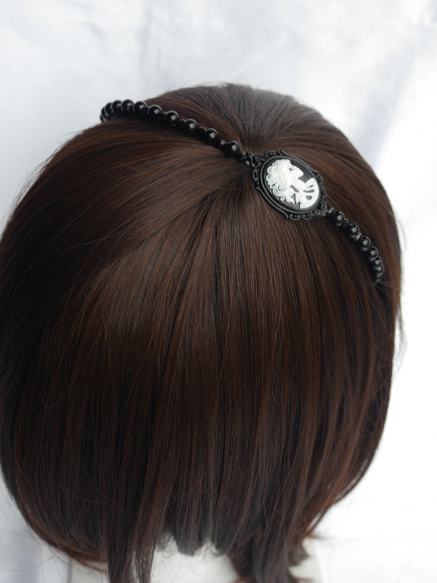 Black Skull Prom Wedding Tiara Hair Accessory