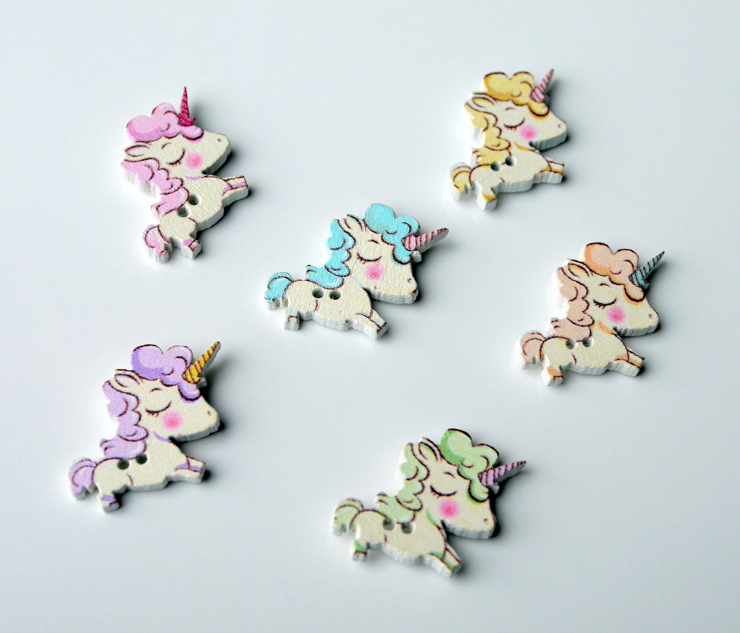 Unicorn Shaped Mini Fridge Magnets (Set of 5 Magnets)