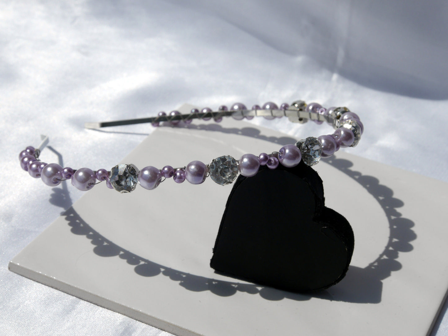 Thin Purple Bridesmaid Prom Wedding Tiara Hair Accessory