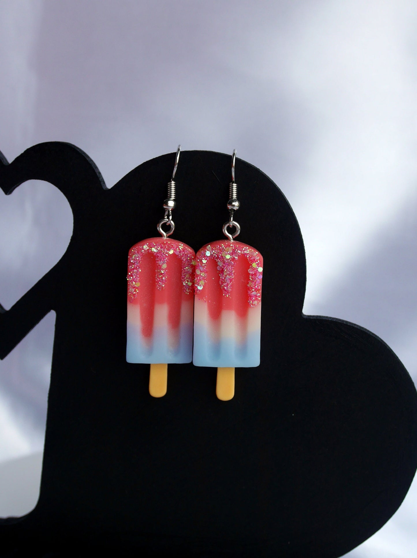 Heatwave Ice Lolly Popsicle Shaped Colourful Earrings