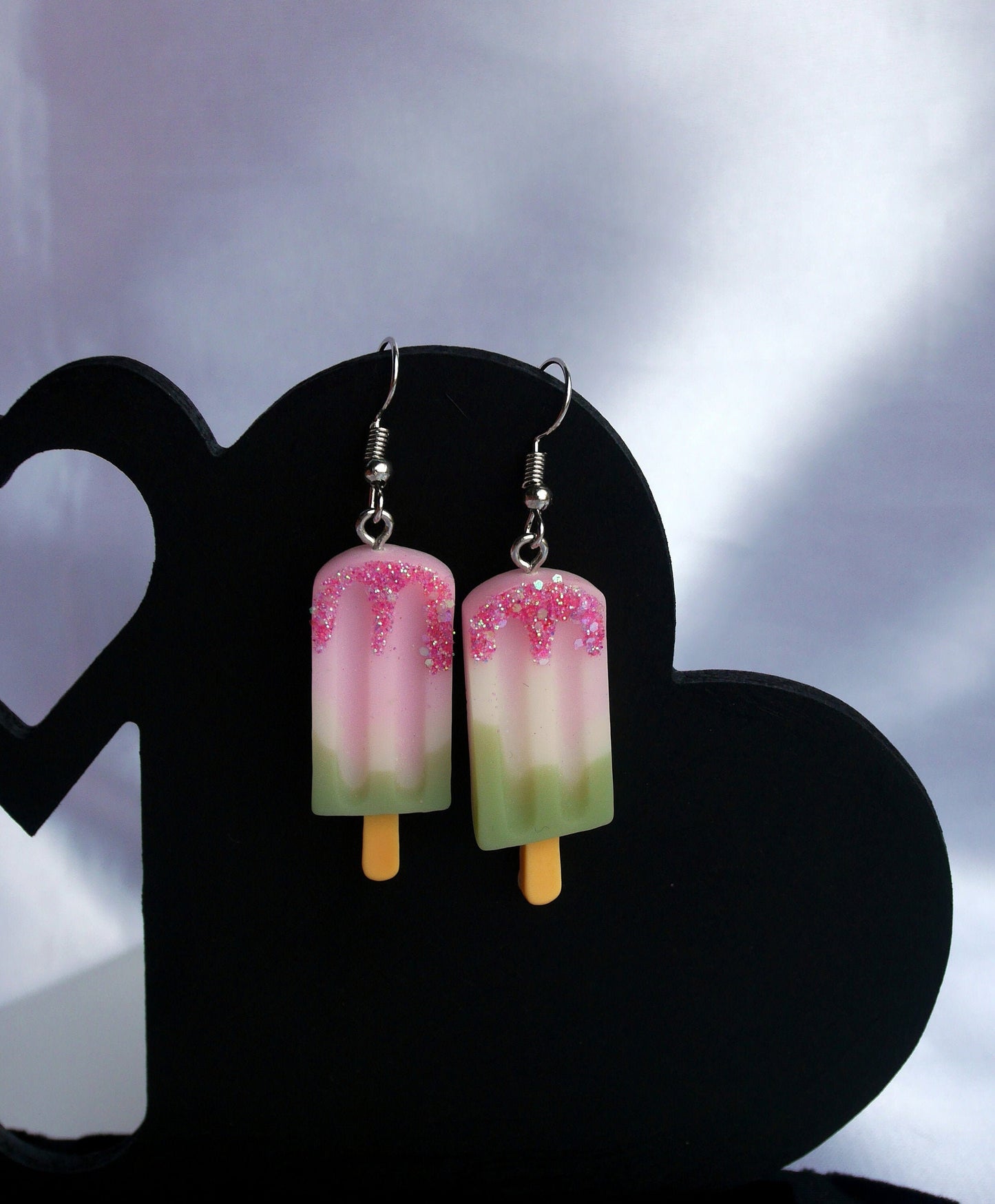 Heatwave Ice Lolly Popsicle Shaped Colourful Earrings
