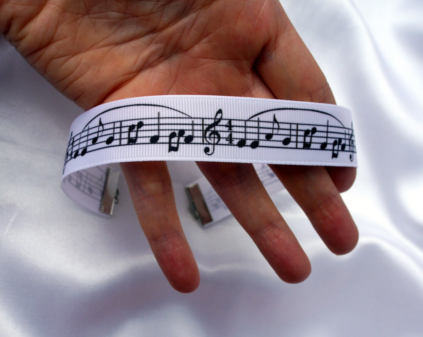 Music Note Sheet Music Print Choker