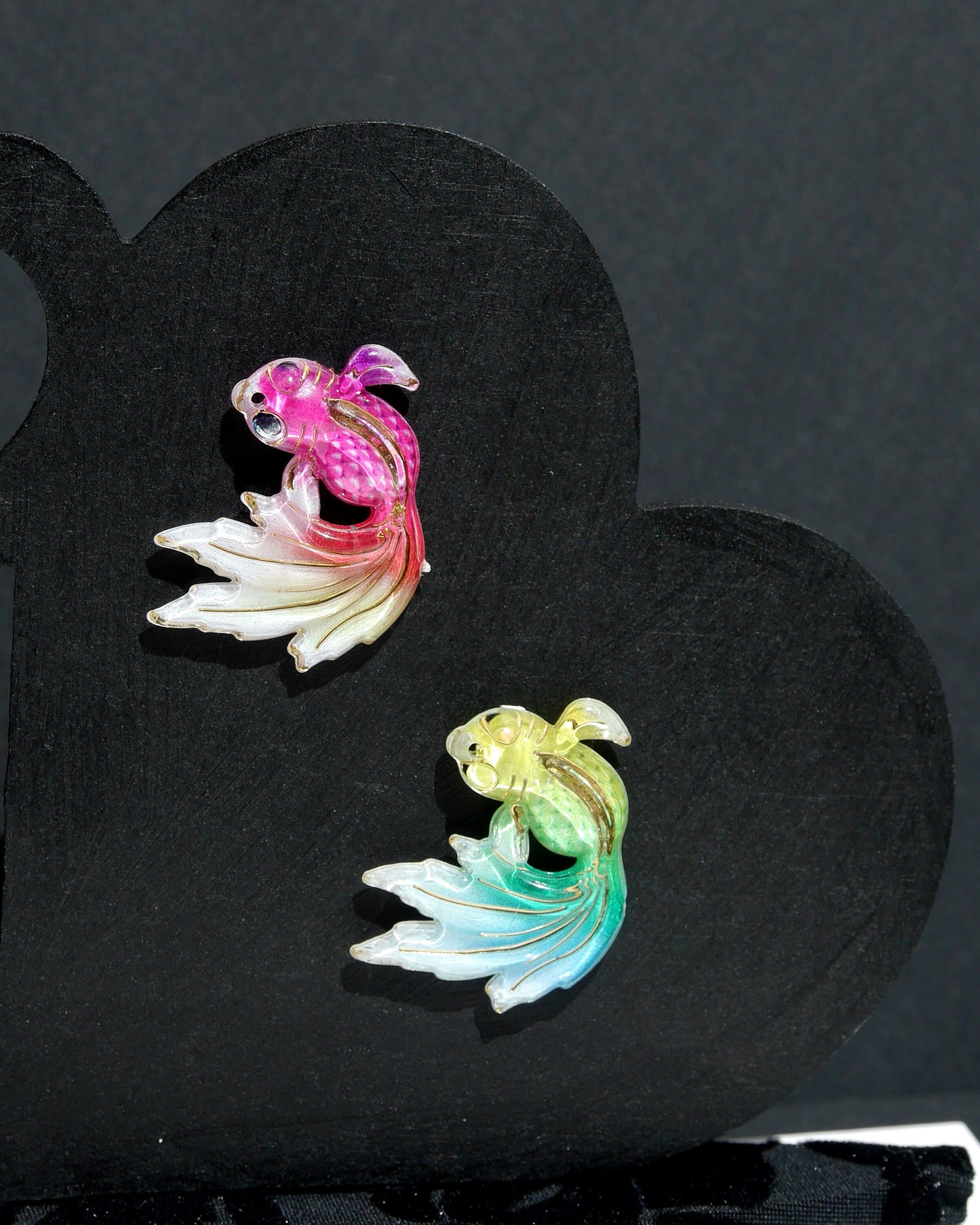 Colourful Aquatic Resin Fish Shaped Fridge Magnets (Set of 4 Magnets)