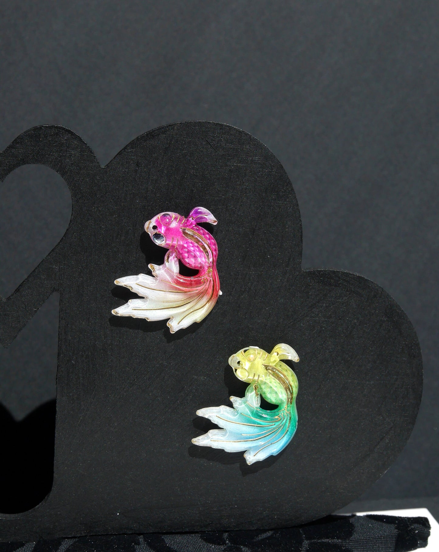 Colourful Aquatic Resin Fish Shaped Fridge Magnets (Set of 4 Magnets)