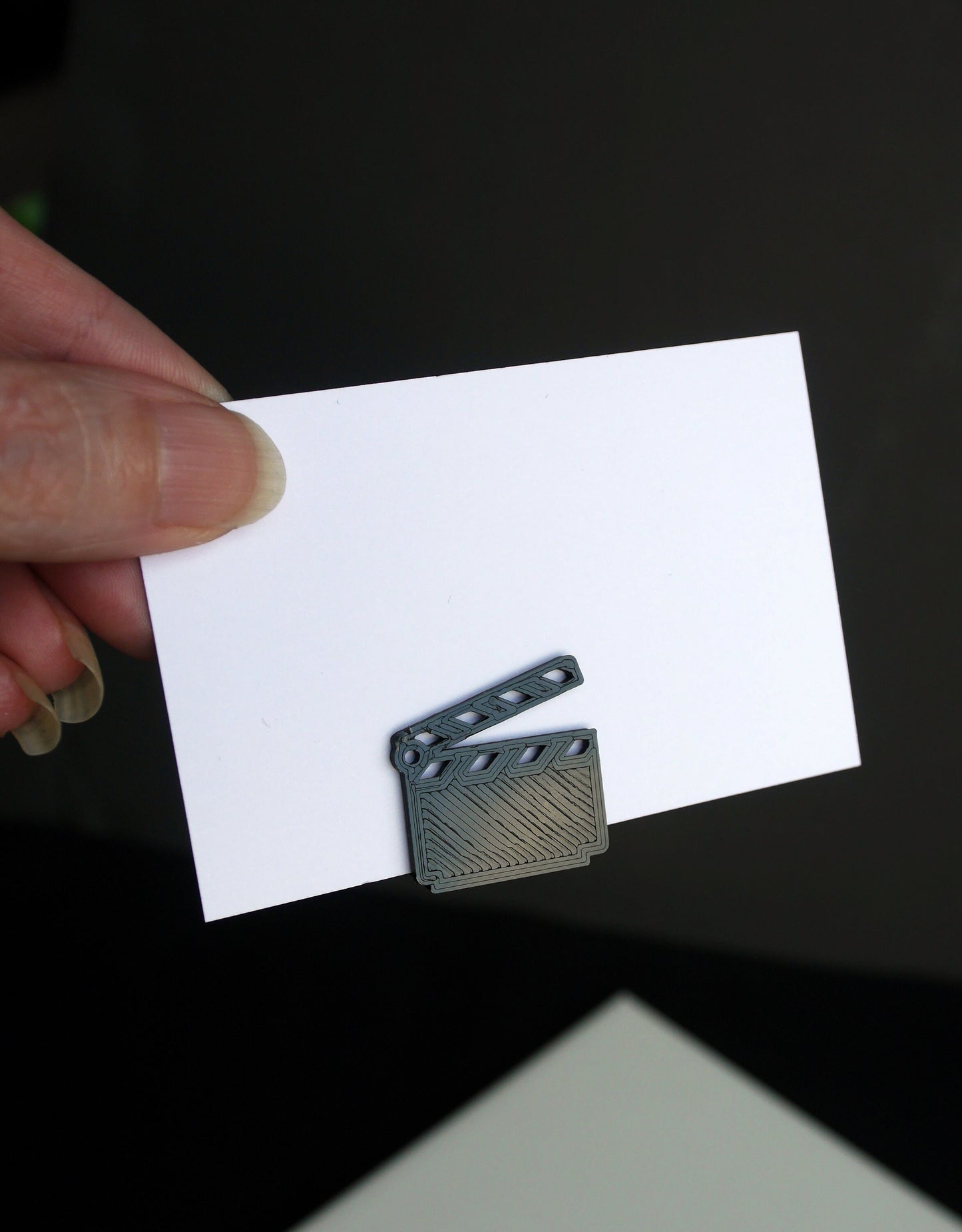 Hollywood Theme Director's Clapperboard Shape Place Card Holders