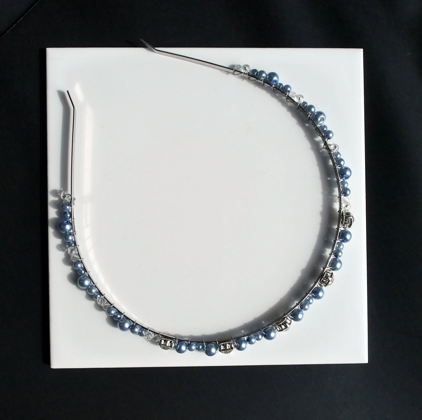 Thin Light Blue Prom Wedding Bridesmaid Hair Accessory