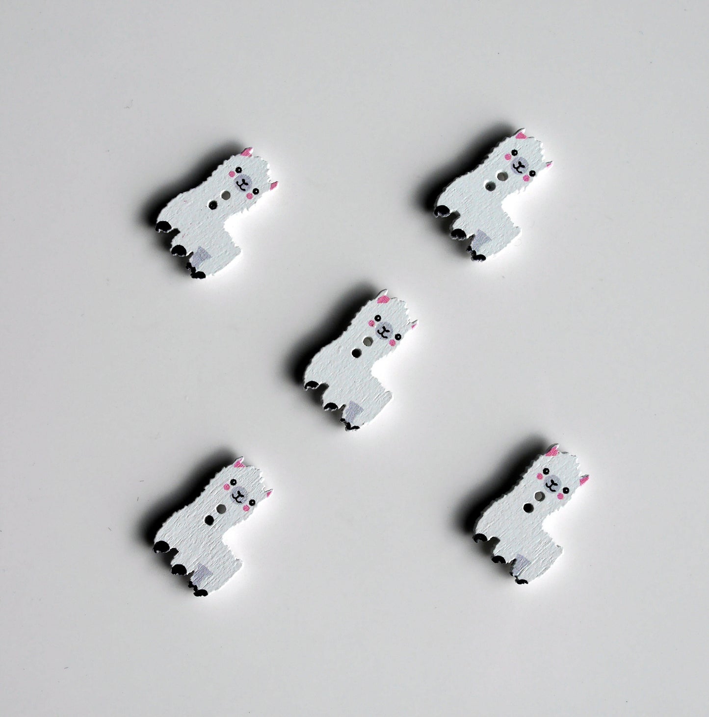 Llama Alpaca Shaped Fridge Magnets (Set of 5 Magnets)