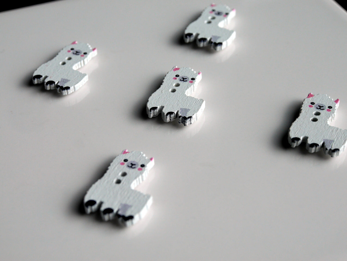 Llama Alpaca Shaped Fridge Magnets (Set of 5 Magnets)