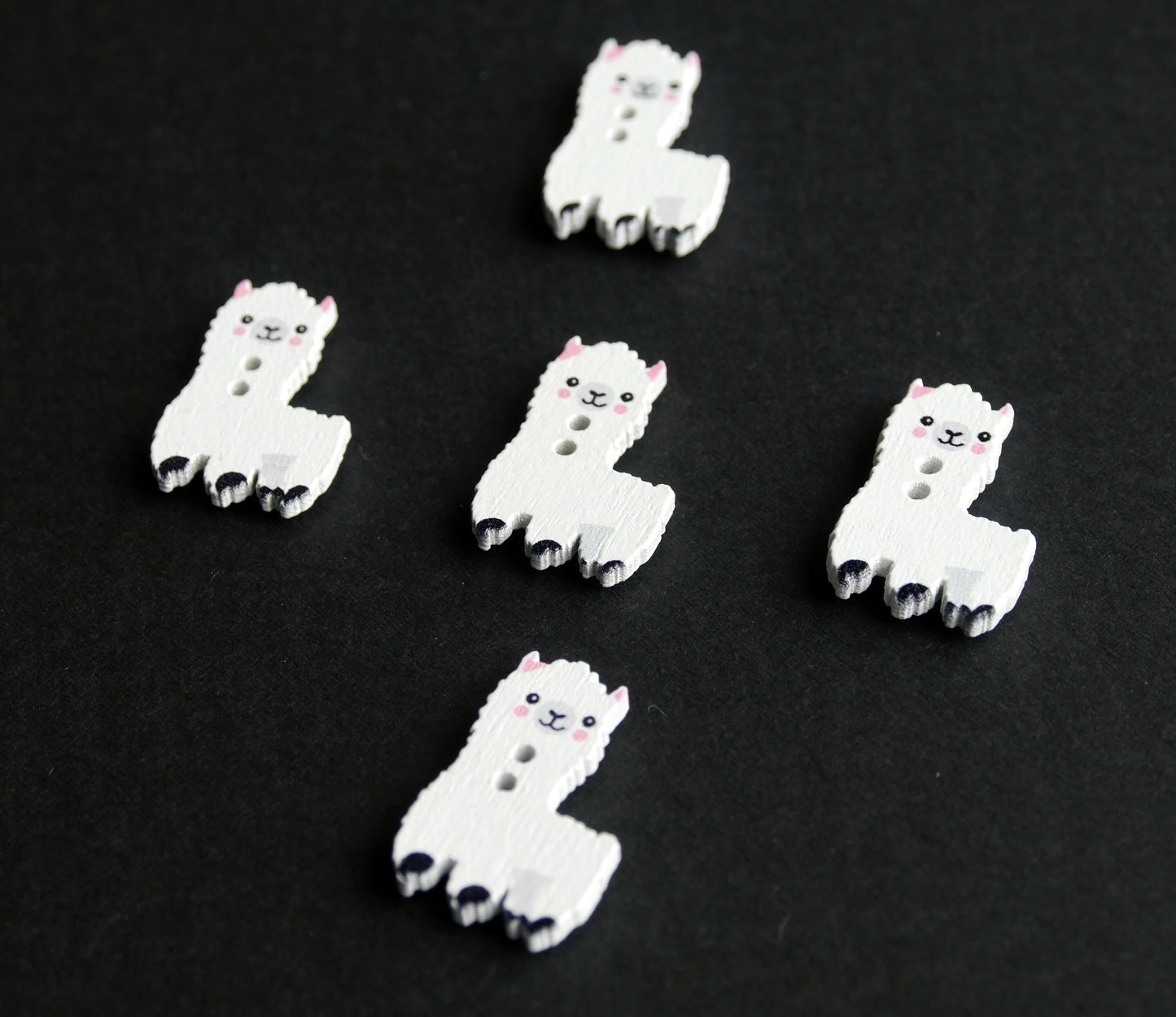 Llama Alpaca Shaped Fridge Magnets (Set of 5 Magnets)