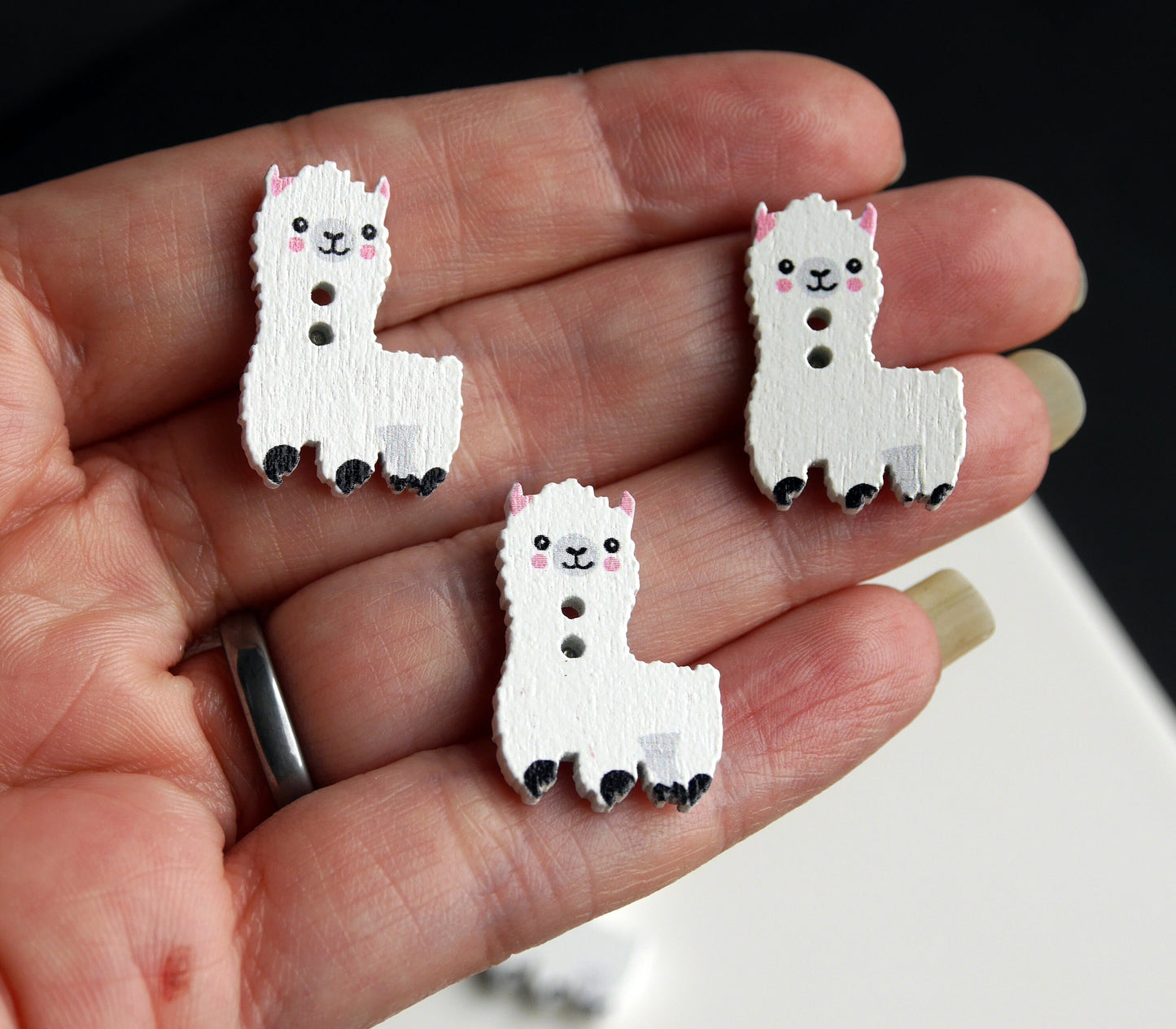Llama Alpaca Shaped Fridge Magnets (Set of 5 Magnets)