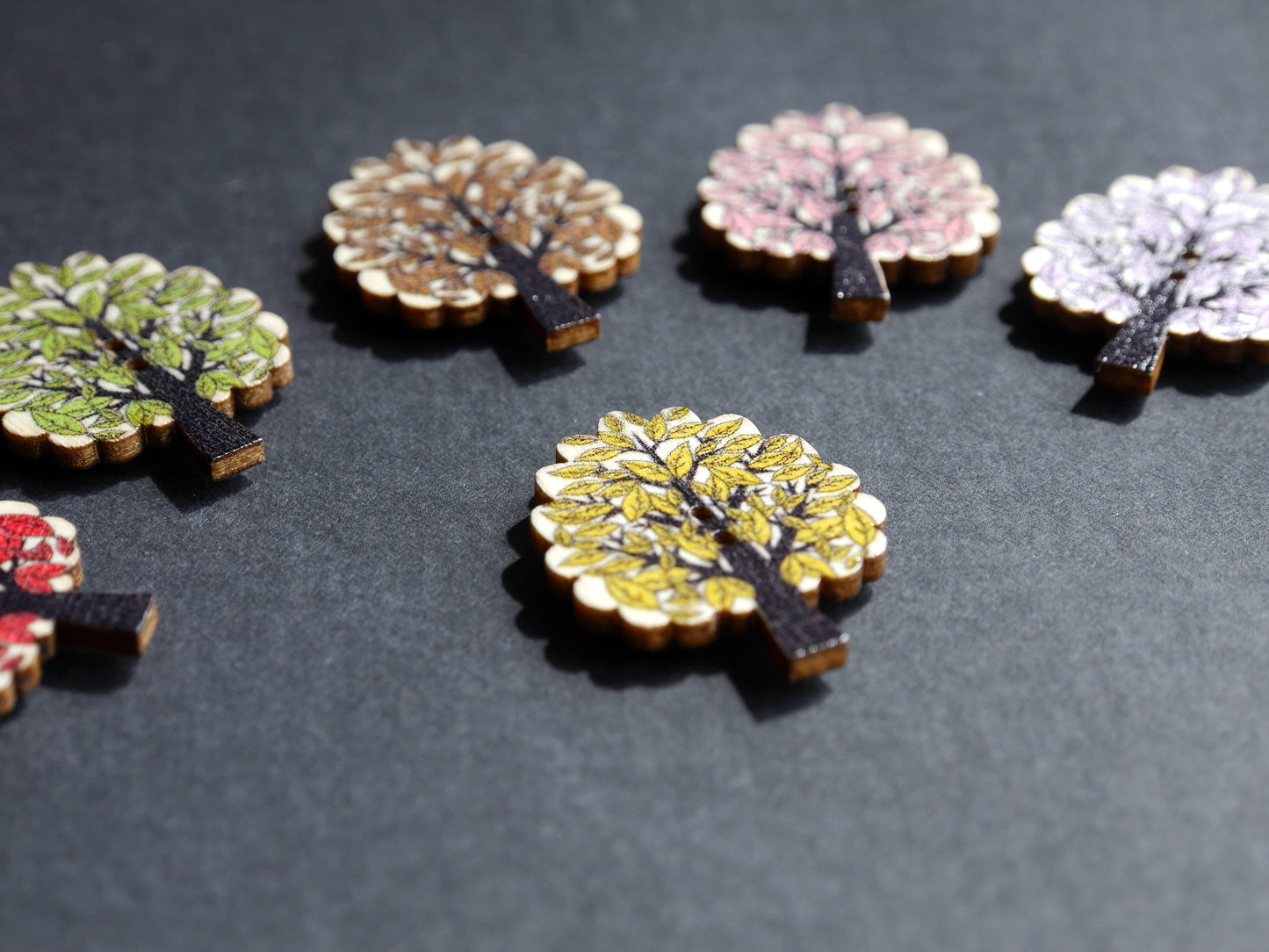 Tree Shaped Mini Fridge Magnets - (Set of 5 Magnets)
