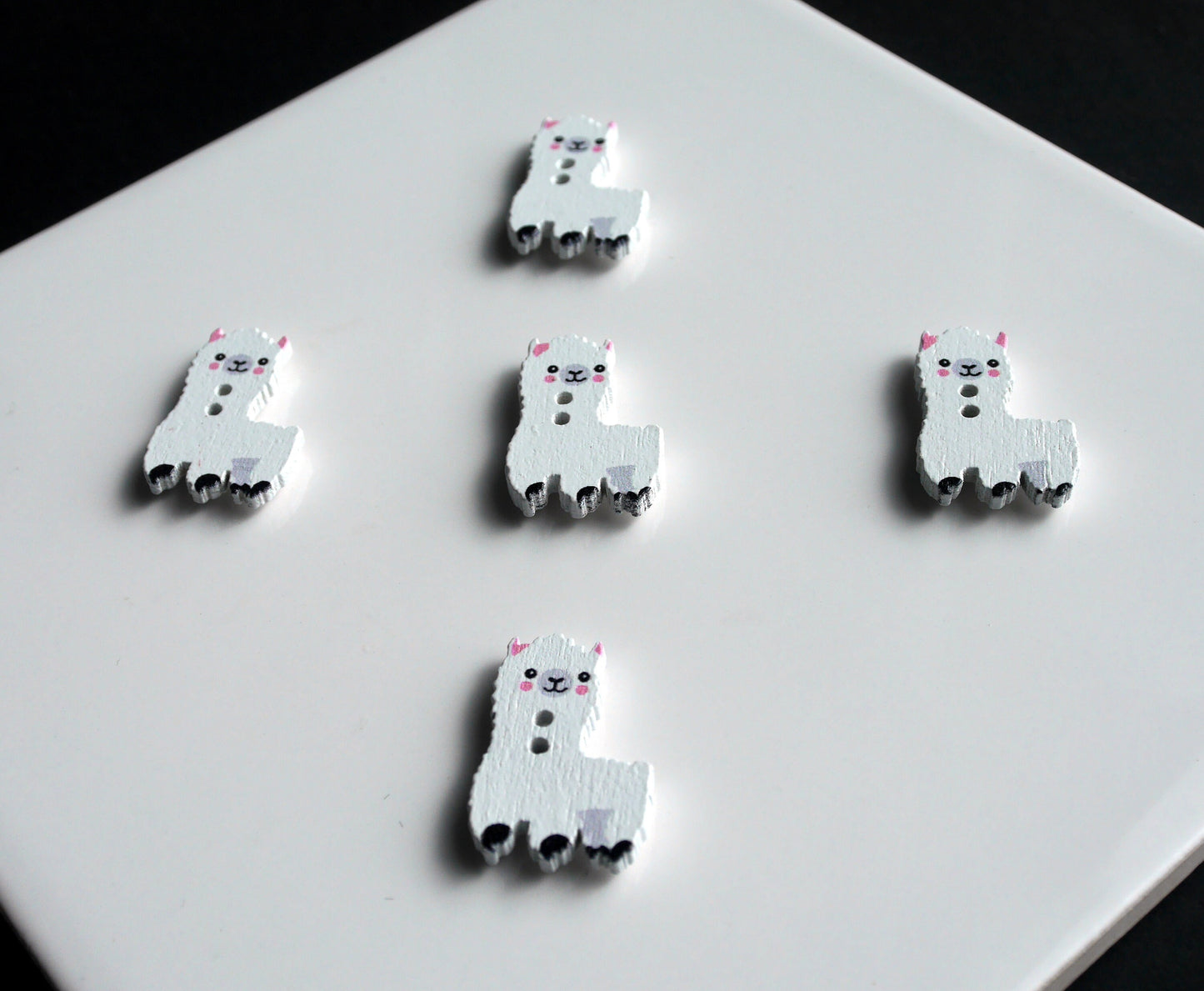 Llama Alpaca Shaped Fridge Magnets (Set of 5 Magnets)