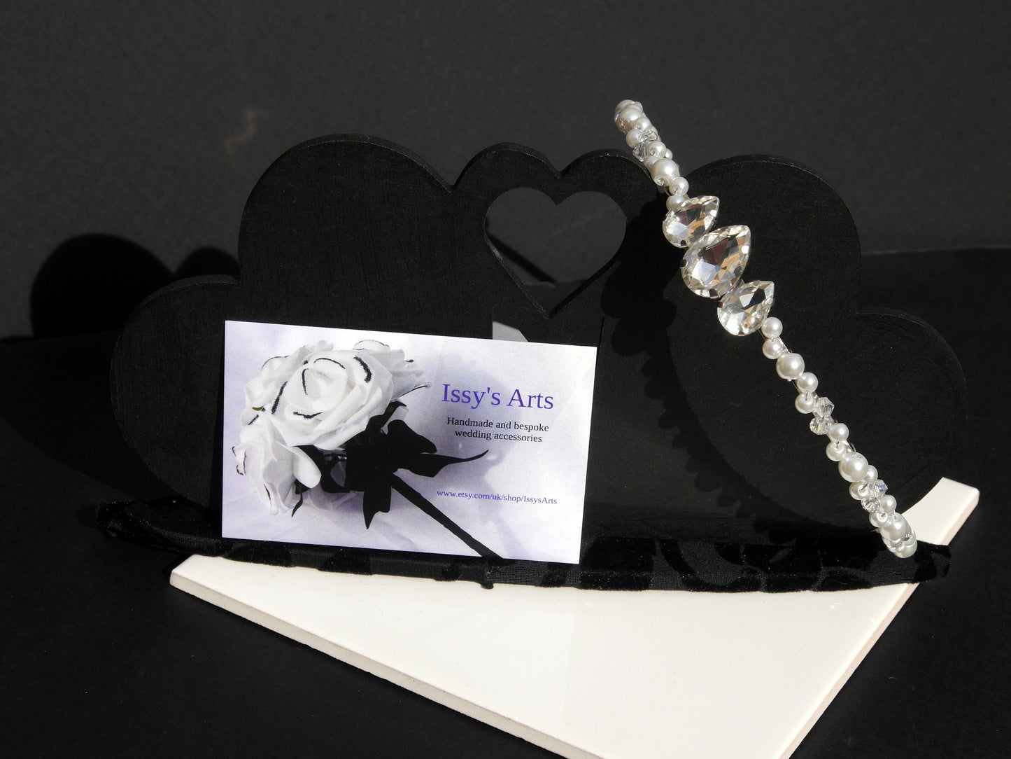 White Pearl Bridal Prom Hair Piece