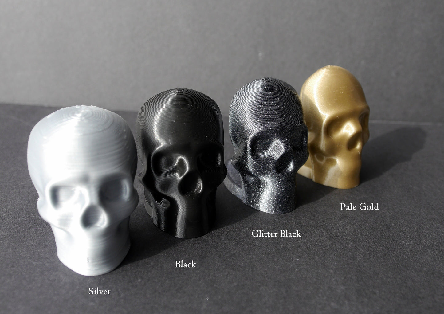 3D Gothic Black Skull Shaped Place Card Holders