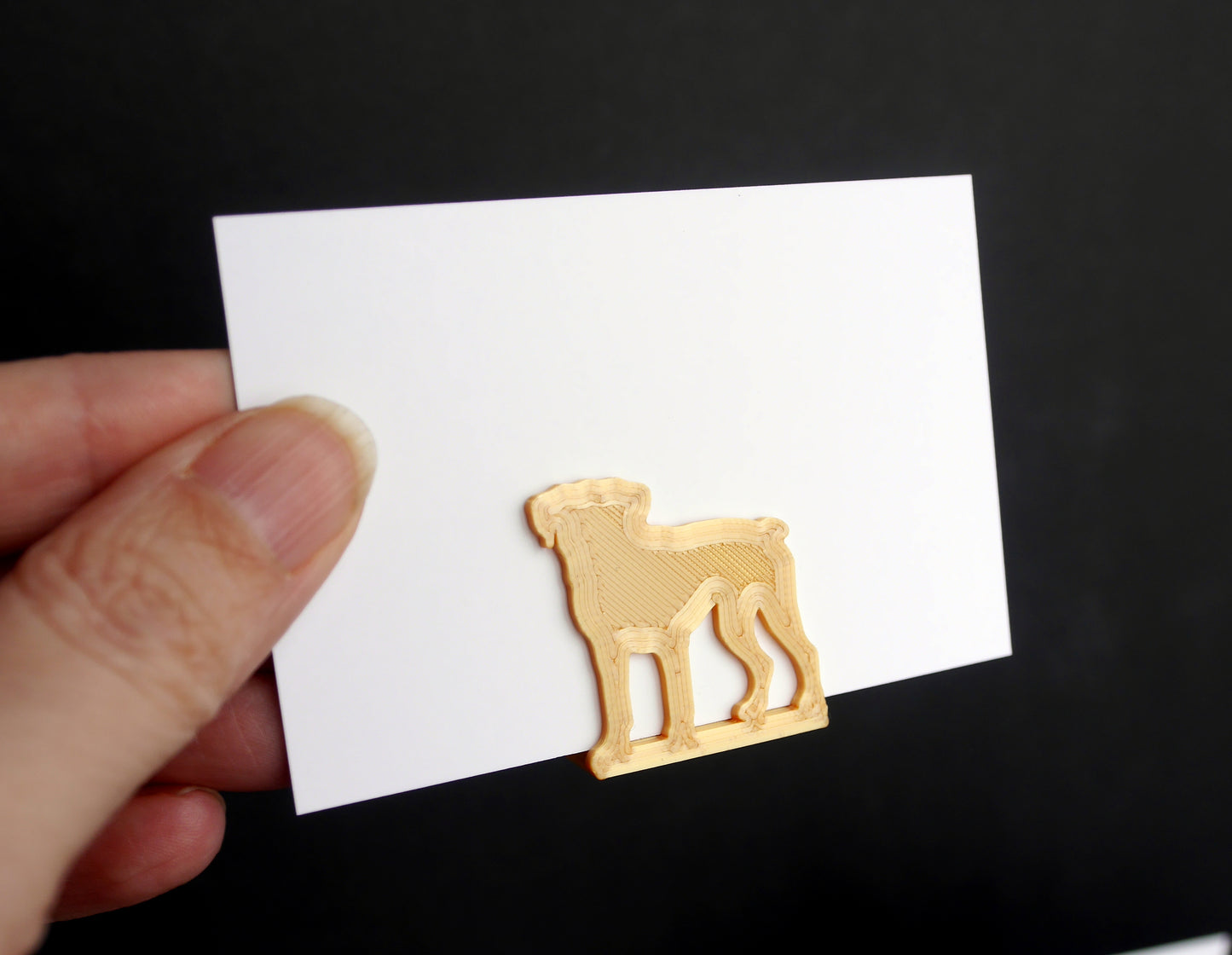 Boxer Dog Shaped Wedding Name Card Display Stands