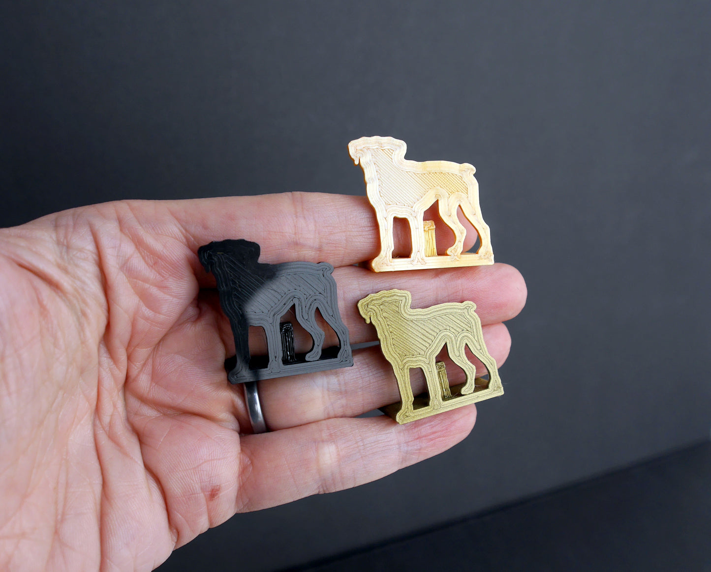 Boxer Dog Shaped Wedding Name Card Display Stands