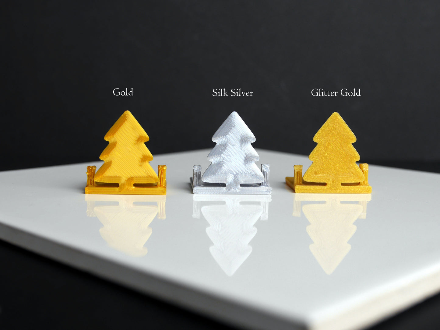 Christmas Tree Shaped Festive Christmas Theme Card Holders