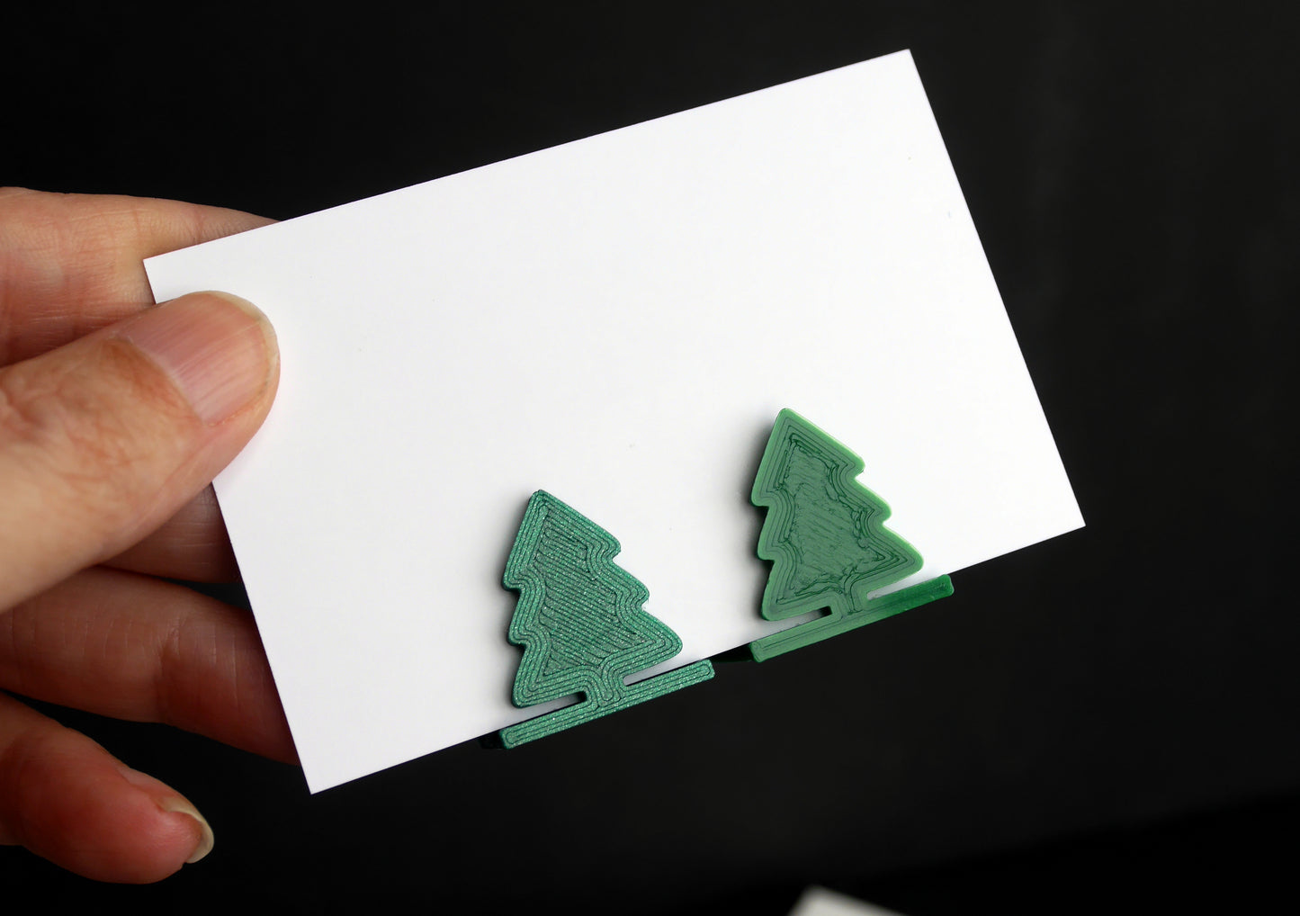 Christmas Tree Shaped Festive Christmas Theme Card Holders