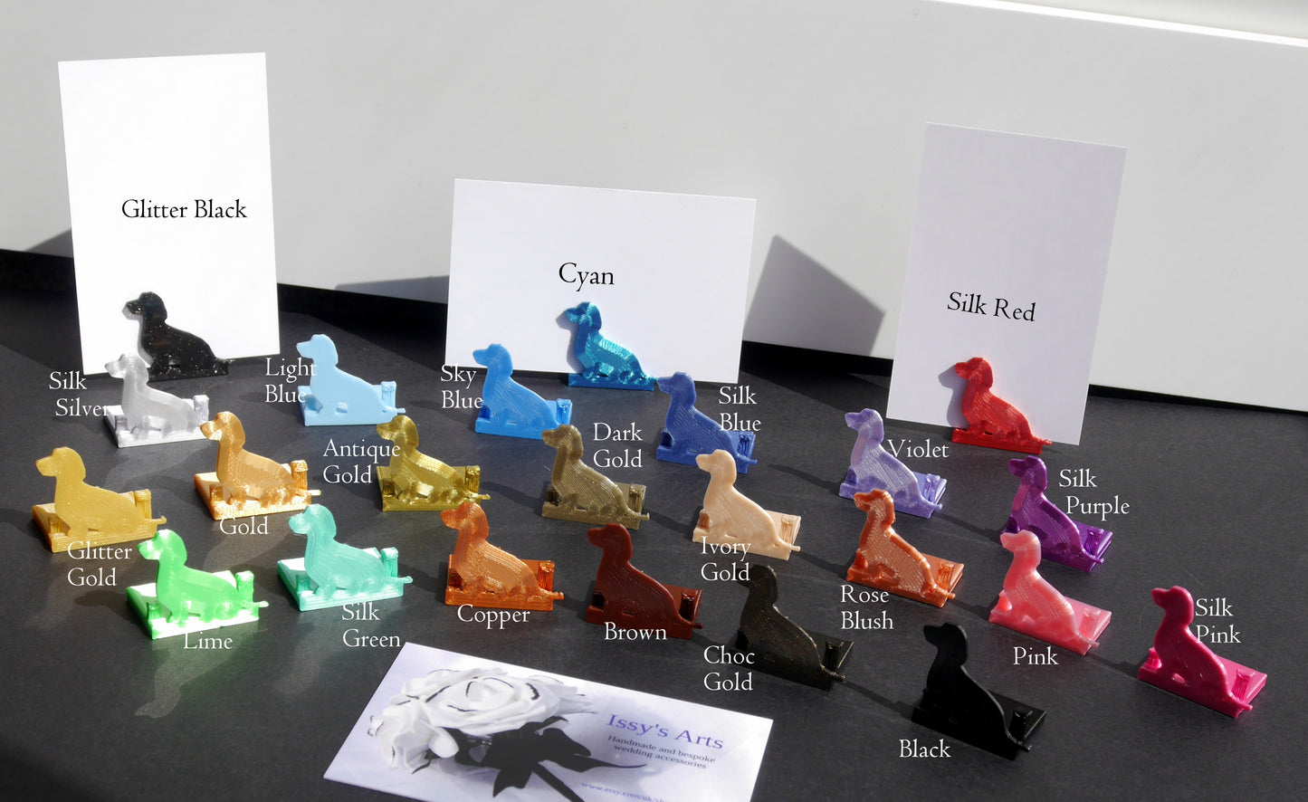 Zoo Themed Name Card Stands - Monkey Elephant Giraffe Shapes