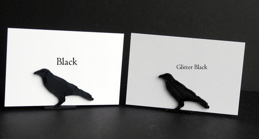 Gothic Black Raven Shaped Name Escort Card Holders