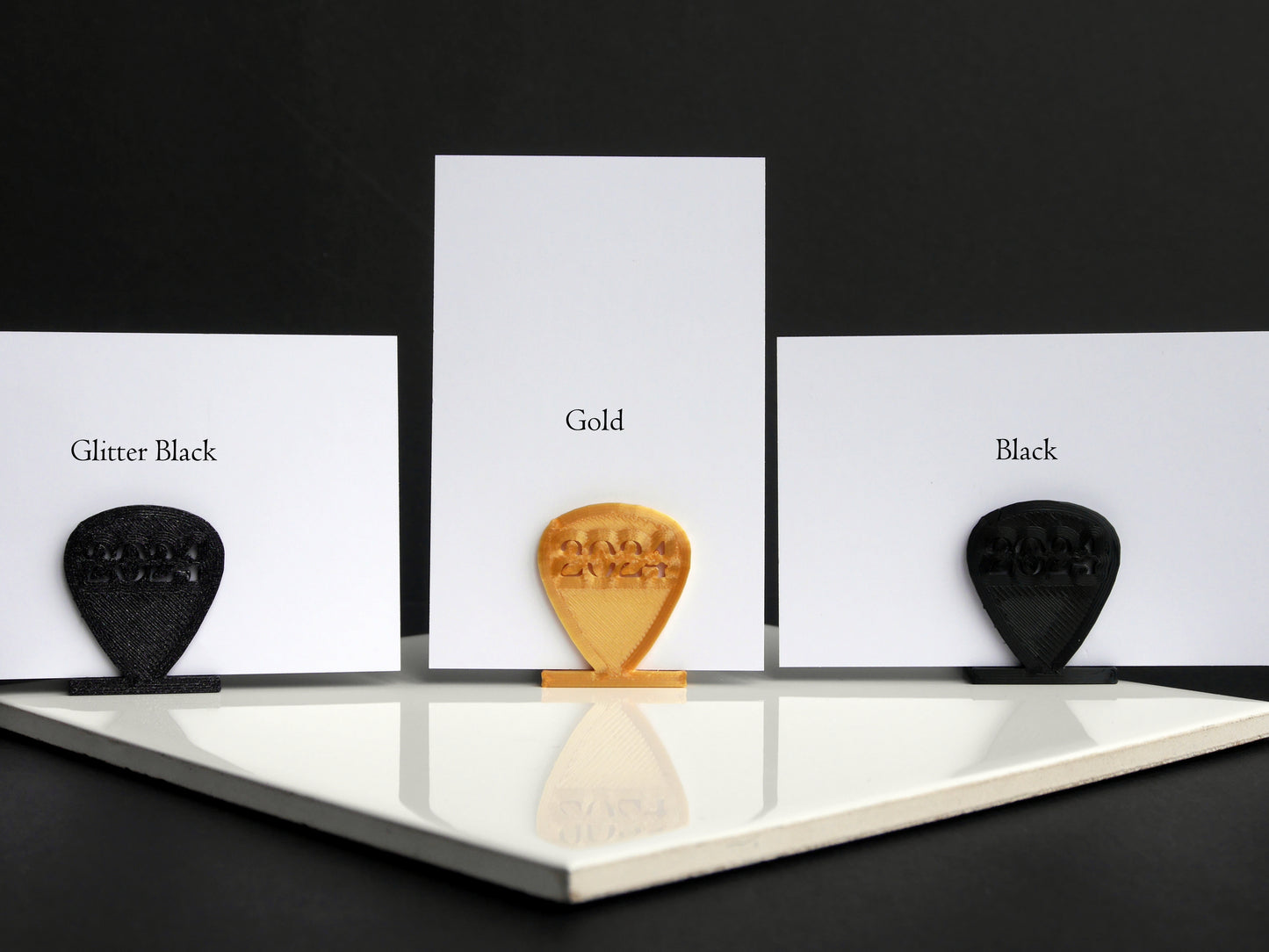 Guitar Pick Plectrum Shape Place Card Holders
