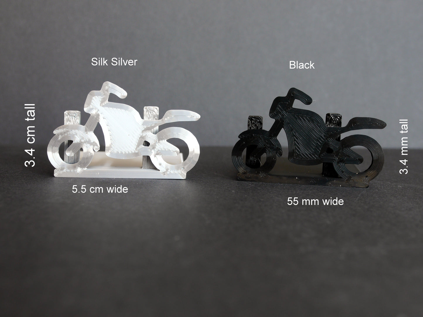 Large Motor Bike Shape Wedding Name Stands