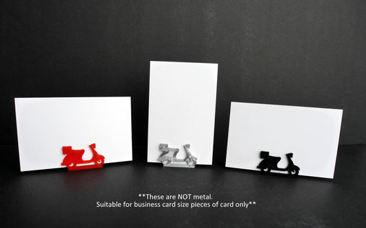 Scooter Shape Place Card Holders